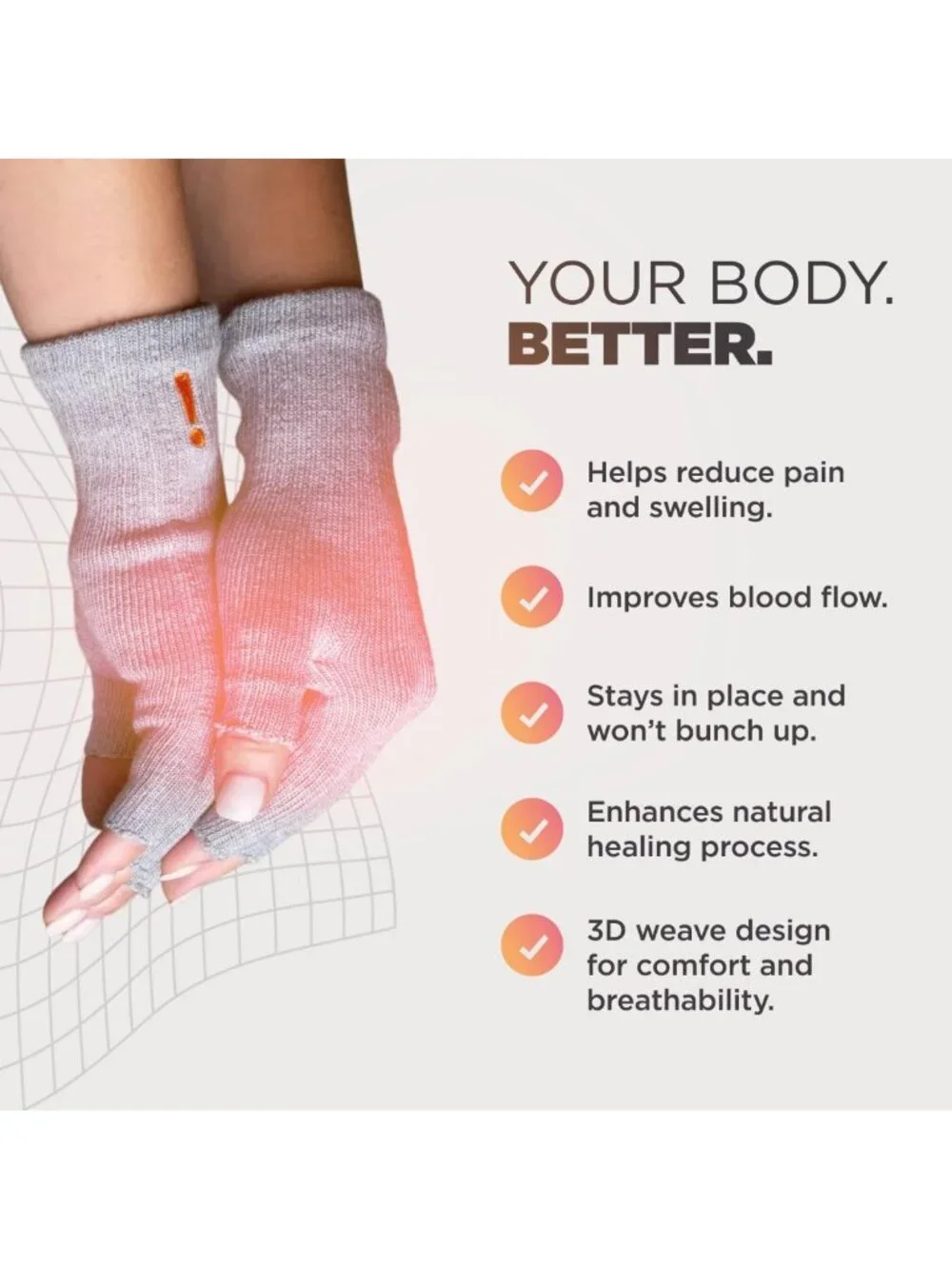 Comfortable Fingerless Circulation Gloves for Arthritis Relief & Joint Support